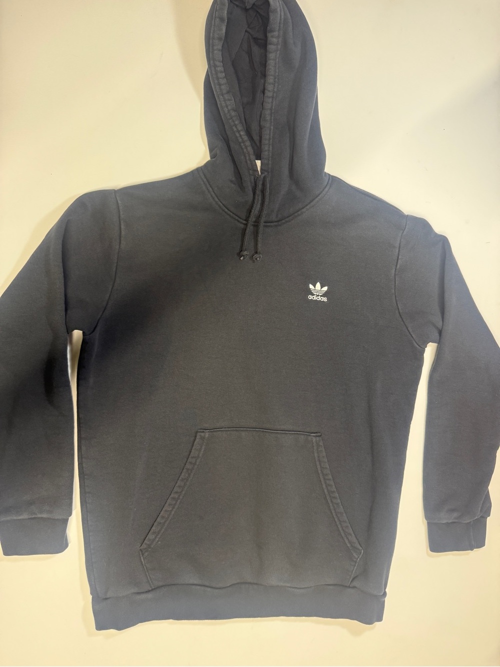 adidas Black Trefoil Pullover Hoodie